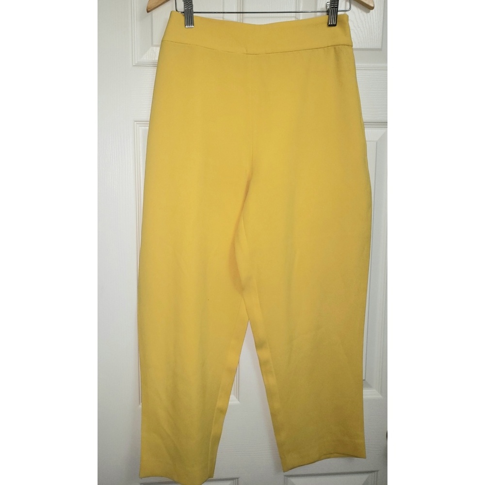 Zara Yellow Capris Pants